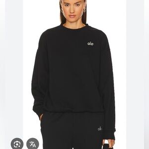 ALO Yoga Women's Black Accolade Crewneck